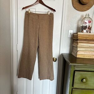 Vintage Liz Claiborne Tan Wide-Leg Audra Trousers